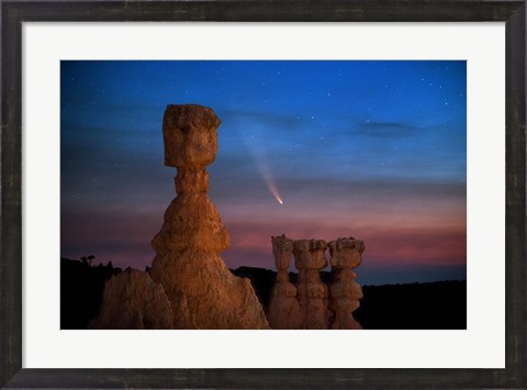 Framed Thors Hammer Comet Print
