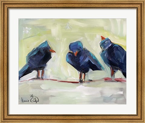 Framed 3 Crows Print