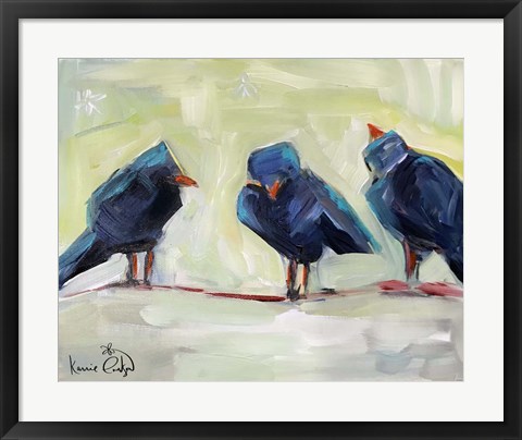 Framed 3 Crows Print