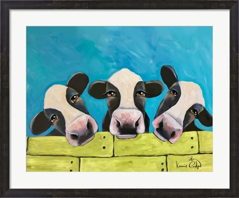 Framed Cows Print