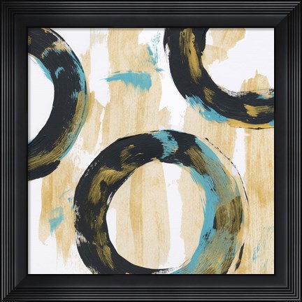 Framed Float In Blue 1 Print