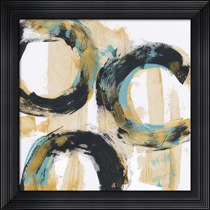 Framed Float In Blue 2 Print