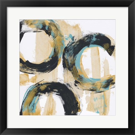 Framed Float In Blue 2 Print