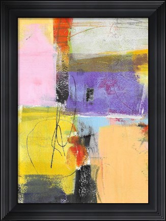 Framed Purple and Gold Feature Print