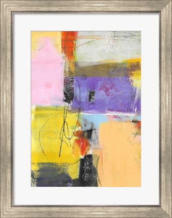 Framed Purple and Gold Feature Print