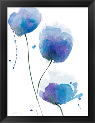 Framed Periwinkle Blue Print