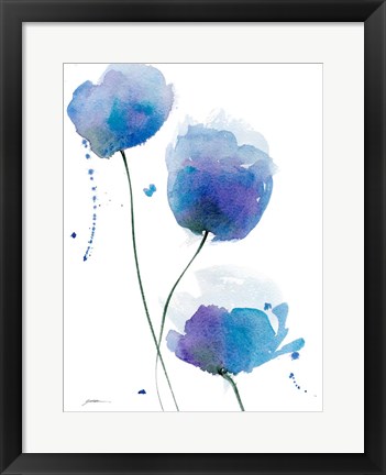Framed Periwinkle Blue Print