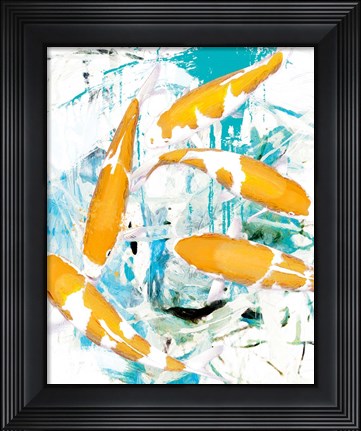 Framed Winter Koi 1 Print