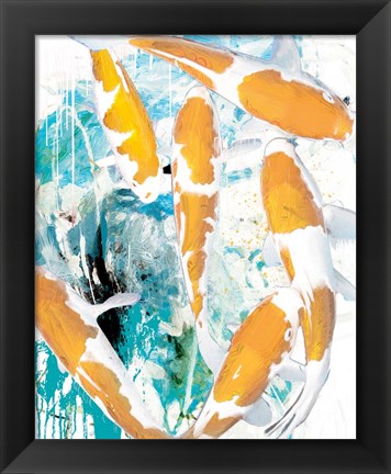 Framed Winter Koi 2 Print