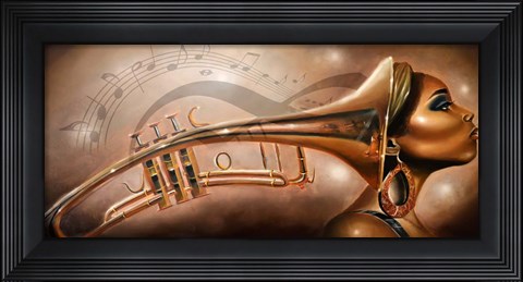 Framed She Is Music Print