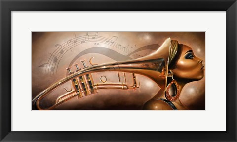 Framed She Is Music Print