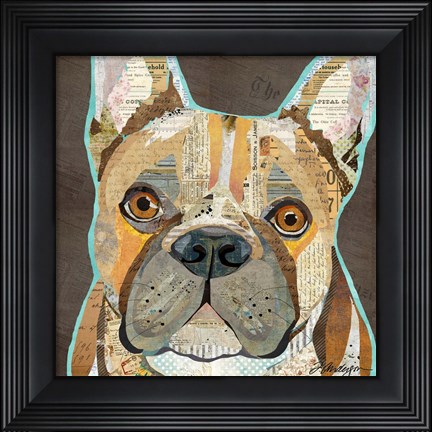 Framed French Bulldog Print