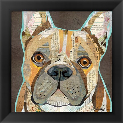 Framed French Bulldog Print