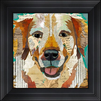Framed Golden Print