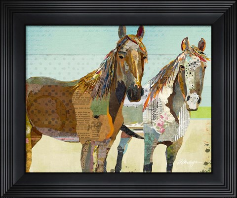 Framed Two Horses Print