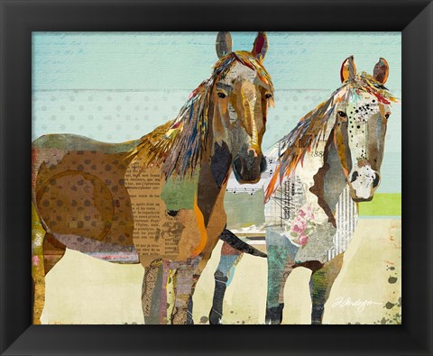 Framed Two Horses Print