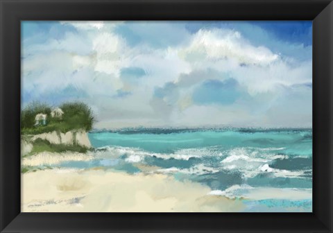 Framed Perfect Day At The Beach Print