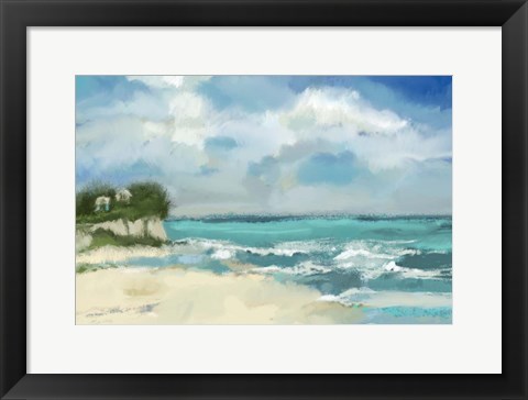 Framed Perfect Day At The Beach Print