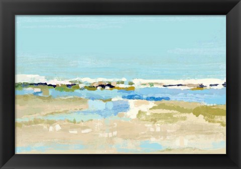 Framed Serenity At Sea Print