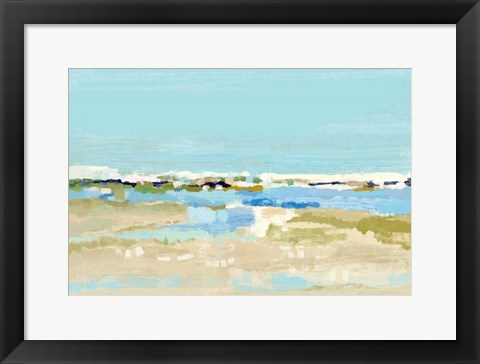 Framed Serenity At Sea Print