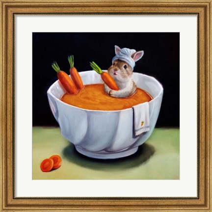 Framed Carrot Spa Print