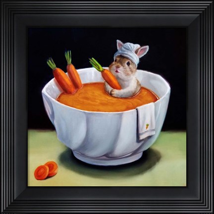 Framed Carrot Spa Print