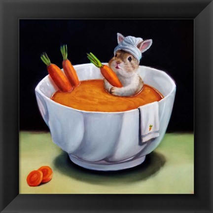 Framed Carrot Spa Print