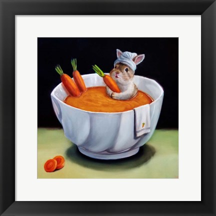 Framed Carrot Spa Print