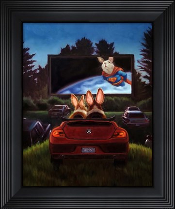 Framed Movie Night Print