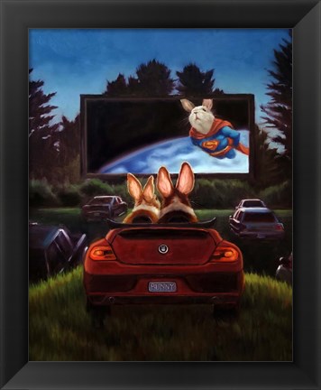 Framed Movie Night Print