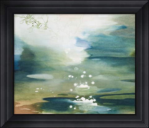 Framed Green Joyous Print