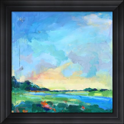 Framed River Marsh Print
