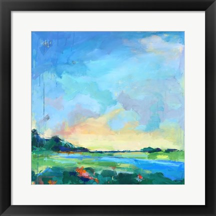 Framed River Marsh Print