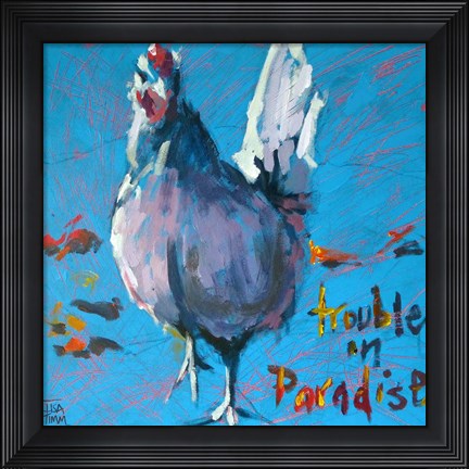 Framed Trouble in Paradise Print
