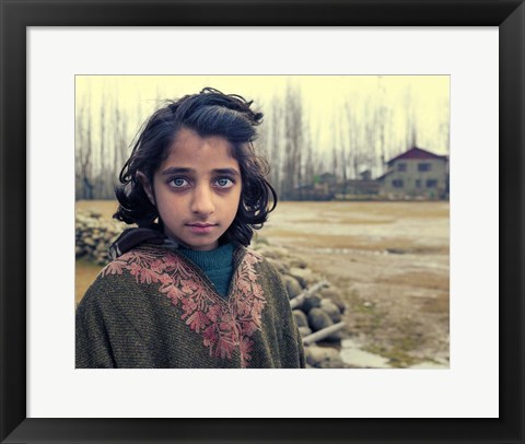 Framed Kashmiri girl Print