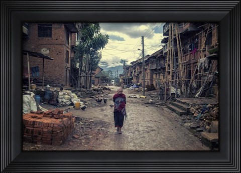 Framed Alone Print