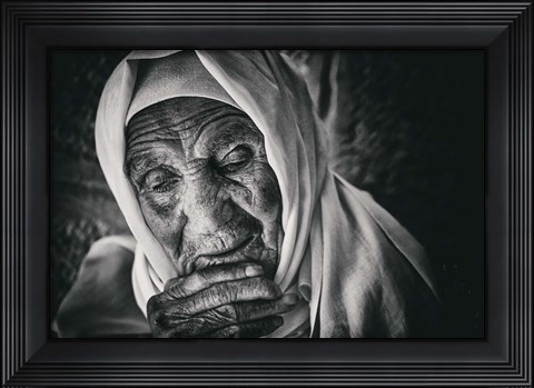Framed Worried Print