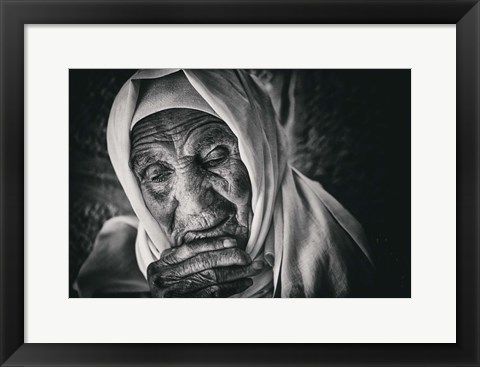 Framed Worried Print