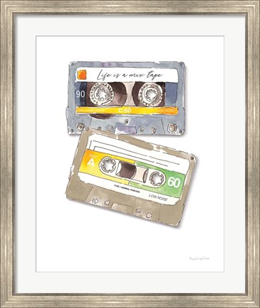 Framed Mixtape Love Neutral No Words Print