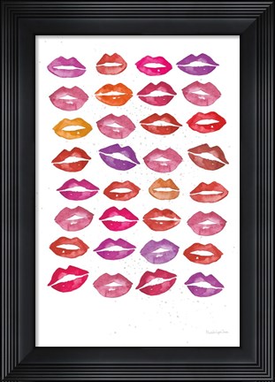 Framed Kiss Me Quick No Words Print