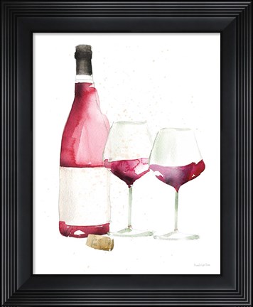 Framed Pop the Cork I No Words Print