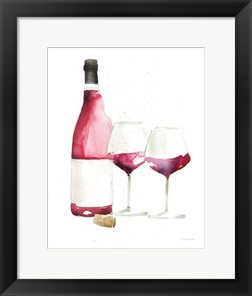 Framed Pop the Cork I No Words Print