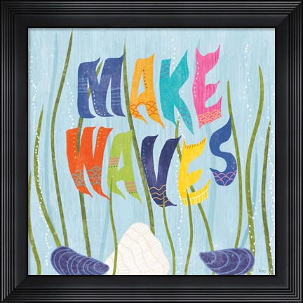 Framed Coastal Vibes V Print
