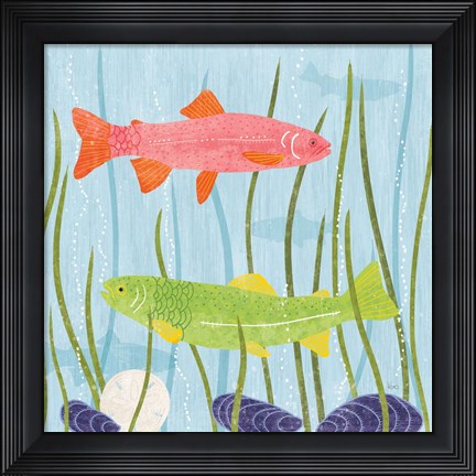 Framed Coastal Vibes II Print