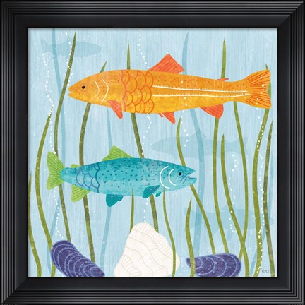 Framed Coastal Vibes III Print