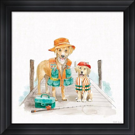 Framed Summer Fun II No Words Print