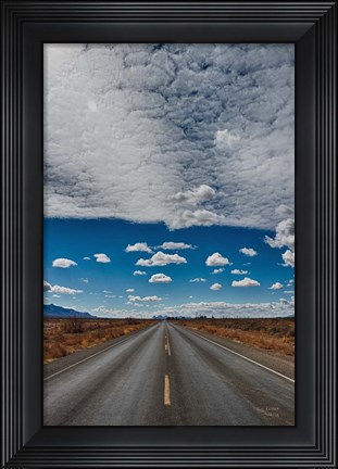 Framed Tres Hermanas Clouds Color Print