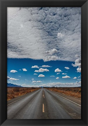 Framed Tres Hermanas Clouds Color Print