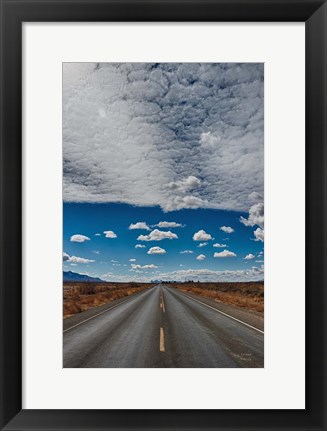 Framed Tres Hermanas Clouds Color Print