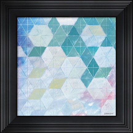 Framed Disappearing Triangles Print